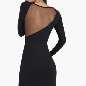 Full length black dress